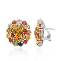 Zilveren oorbellen met citrienstenen (Dallas Prince Designs)