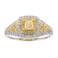 Gouden ring met een gele SI2 diamant (CIRARI)