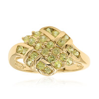 Gouden ring met gele saffieren