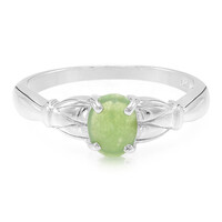 Zilveren ring met een keizerlijk chrysopraas