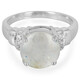 Zilveren ring met een Medusa kwarts