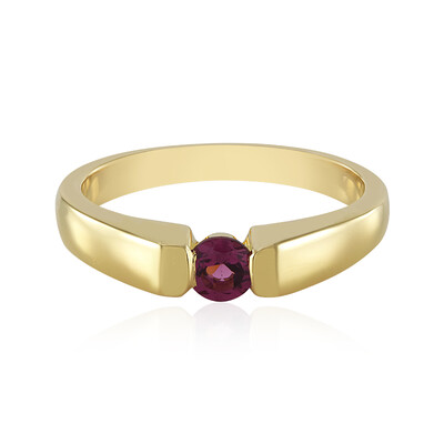 Zilveren ring met een rhodliet