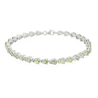 Zilveren armband met Paraiba toermalijnen