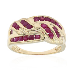 Gouden ring met robijnen