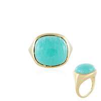 Zilveren ring met een amazoniet