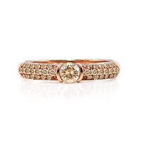 Gouden ring met een VS1 Argyle-Rose de France-Diamant