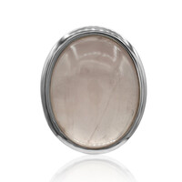 Zilveren hanger met een rozen kwarts