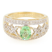 Gouden ring met een Paraiba toermalijn