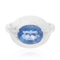 Zilveren ring met een kleurwissel fluoriet