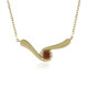 Gouden halsketting met een VS1 rode diamant
