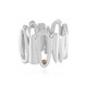 Zilveren ring met I3 Champagne Diamanten (de Melo)