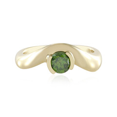 Gouden ring met een I1 Groene Diamant (de Melo)