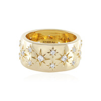 Zilveren ring met zirkonen