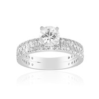 Zilveren ring met een zirkoon