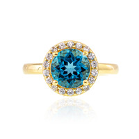 Zilveren ring met een Marambaia-topaas