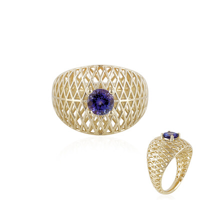 Gouden ring met een AAA tanzaniet (Ornaments by de Melo)