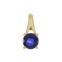 Gouden hanger met een Madagaskar Blauwe Saffier
