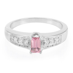 Zilveren ring met een Morro Redondo roze toermalijn