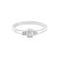 Zilveren ring met een zirkoon