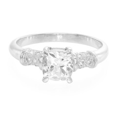 Zilveren ring met een gosheniet