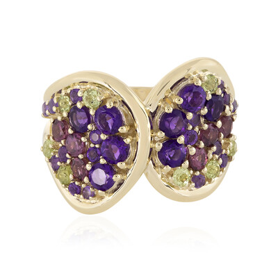 Gouden ring met Zambia-amethisten (Adela Gold)