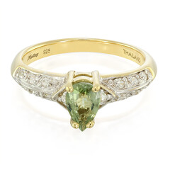 Zilveren ring met een Paraiba toermalijn