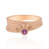 Zilveren ring met een rhodliet