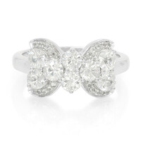 Zilveren ring met zirkonen