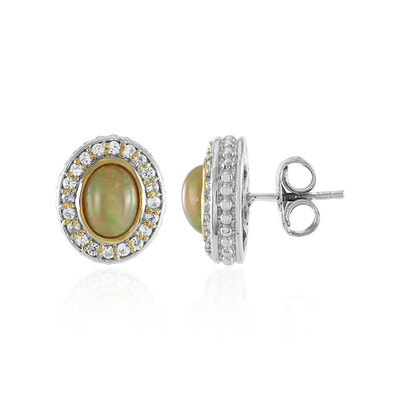 Zilveren oorbellen met Welo-opalen (Dallas Prince Designs)