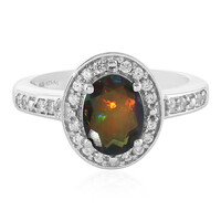 Zilveren ring met een Mezezo opaal