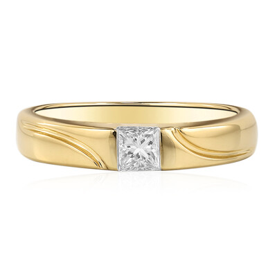 Gouden ring met een IF Diamant (D) (Annette)