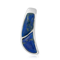 Zilveren hanger met lapis lazulistenen