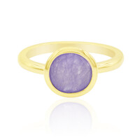 Zilveren ring met een lavendel jade
