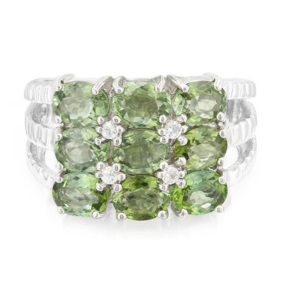 Zilveren ring met Paraiba toermalijnen