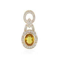 Gouden hanger met een Gele Ceylon saffier (AMAYANI)