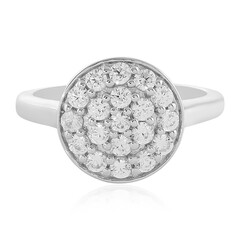 Zilveren ring met zirkonen