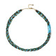 Zilveren halsketting met Blauwe Howlieten (Riya)