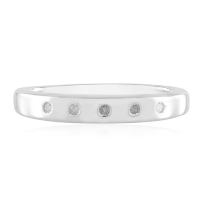 Zilveren ring met I2 (I) Diamanten