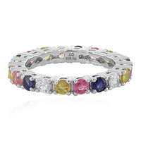 Zilveren ring met zirkonen