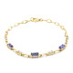Gouden armband met een AAA tanzaniet (CIRARI)