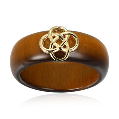 Zilveren ring met een tijgeroog