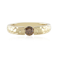 Gouden ring met een I1 Bruine Diamant (de Melo)