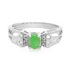 Zilveren ring met een keizerlijk chrysopraas