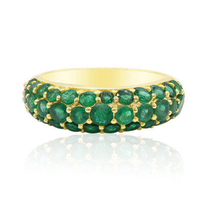 Gouden ring met Zambia-smaragdstenen (Adela Gold)