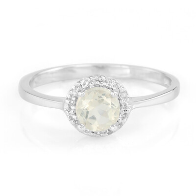 Zilveren ring met een Orthoklaas