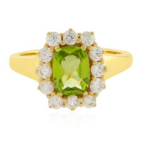 Zilveren ring met een peridoot