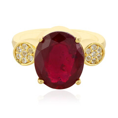 Zilveren ring met een Madagaskar Robijn