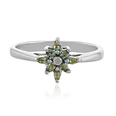 Zilveren ring met alexandrieten