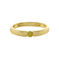 Zilveren ring met een I4 Gele Diamant