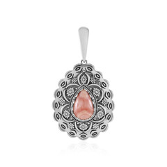 Zilveren hanger met een rhodochrosiet (Desert Chic)